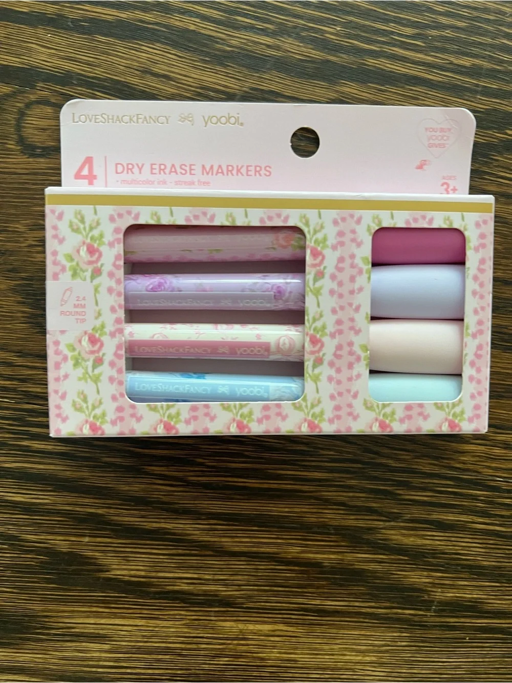 LovrShackFancy X Target - Yoobi 4 pk Dry Erase Markers